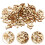 100 St 15 Mm Träskivor För DIY, Scrapbooking, Lekmaterial 3