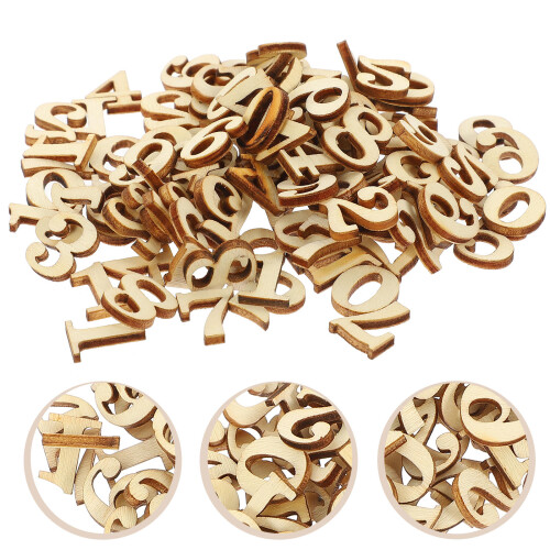 100 St 15 Mm Träskivor För DIY, Scrapbooking, Lekmaterial 2