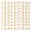 100 St 15 Mm Träskivor För DIY, Scrapbooking, Lekmaterial 6