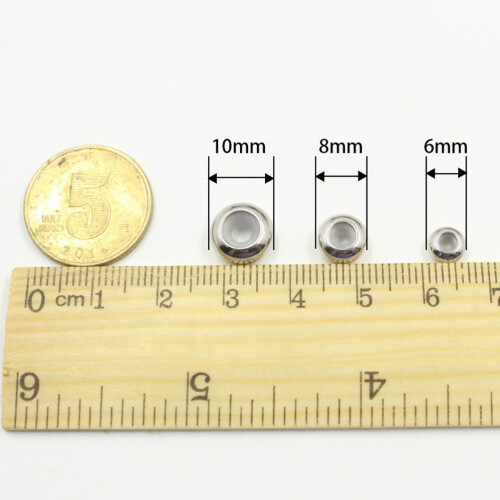 20Pcs 6 Mm Rostfritt Stopperkulor För Läderremmar 1