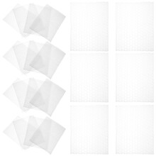 100 Pcs Transparent Bubbel Förpackningspåsar Fraktpåse Lagringspåse