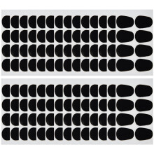 50Pcs Silicone Saxophone Pads Black Adhesive Cushions for Alto Sax