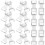 50Pcs Bandageklämmor Stretchbandage Snabbfästen Elastiska 10