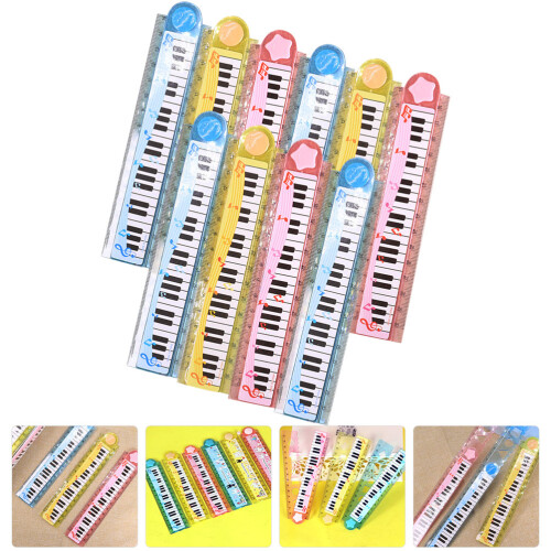 10Pcs Användning Linjaler Multifunktion Bärnlina 2