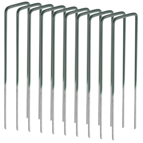 10 Trädgårdspinnar, Hållbara Metall Markpinnar, U- 1