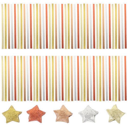 200Pcs Origami-Papper, Glitter Vikpapper För - och Hantverk