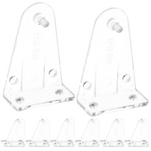8 stuks transparante plastic blindbeugels, vervanging voor zonwering