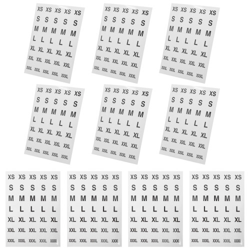 350 Pcs Självhäftande Storleksmärken För Kläder