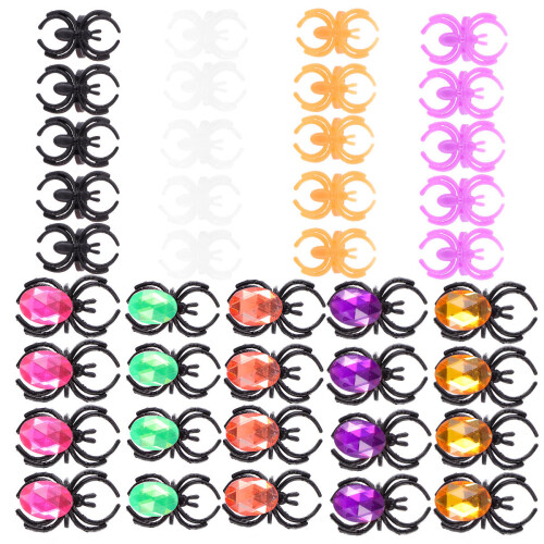 40Pcs Barn Plast Ringar För Halloween
