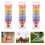 18Pcs Plastmateriel Badmintonträningsshuttlecock För 4