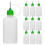 10Pcs Glukflaskor Med Nålspets Tryckflaskor Limflaskor (50Ml) 3