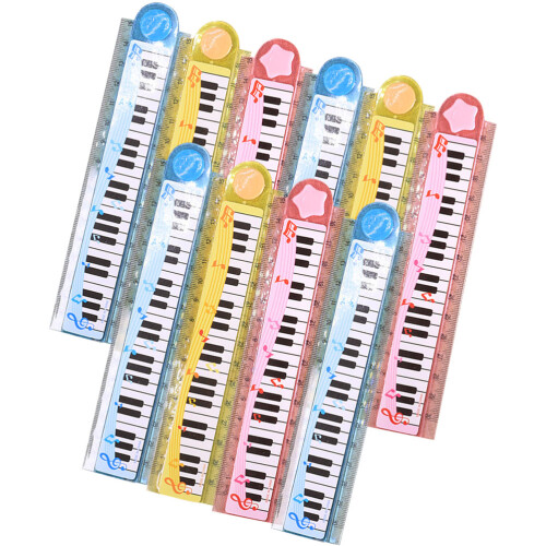 10Pcs Användning Linjaler Multifunktion Bärnlina