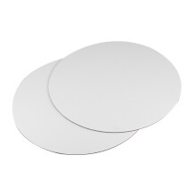 6Pcs 25 Cm Rund Vaxduk Rita Bräda Premium Målning Skissblock Vit