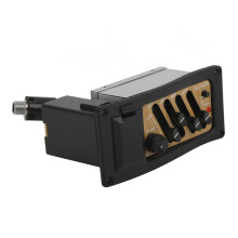 Akustik-Gitarren-Pickup-Vorverstärker 4-Band EQ Holzmaserung 7545R