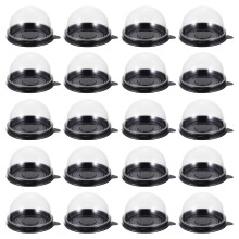 100Pcs Bakningsformar Med Lock, Individuella Muffinsaskar, Kakanävar