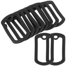 10Pcs Militär Hundmärke Tystare Hundmärke Skyddsfodral