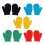 5 Par Unisex Barnhandskar Vintervarma Stickade Fingrar 1