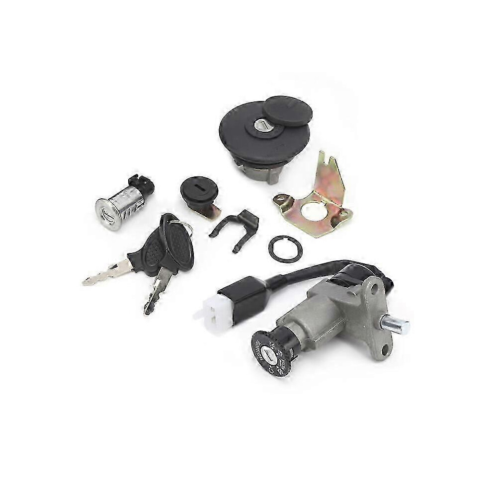 Kikidex (As Show, One Size) Wire Ignition Switch Assembly For 50Cc 150Cc Scooter 139Qmb Gy6 Chinese Moped New Arrival Auto Ignition