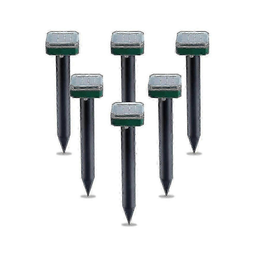 Kikidex (As Show, One Size) 6 Pcs Solar Powered Snake Repellent For Outdoors,Ultrasonic Snake Repellent,Solar Snake Repellent F