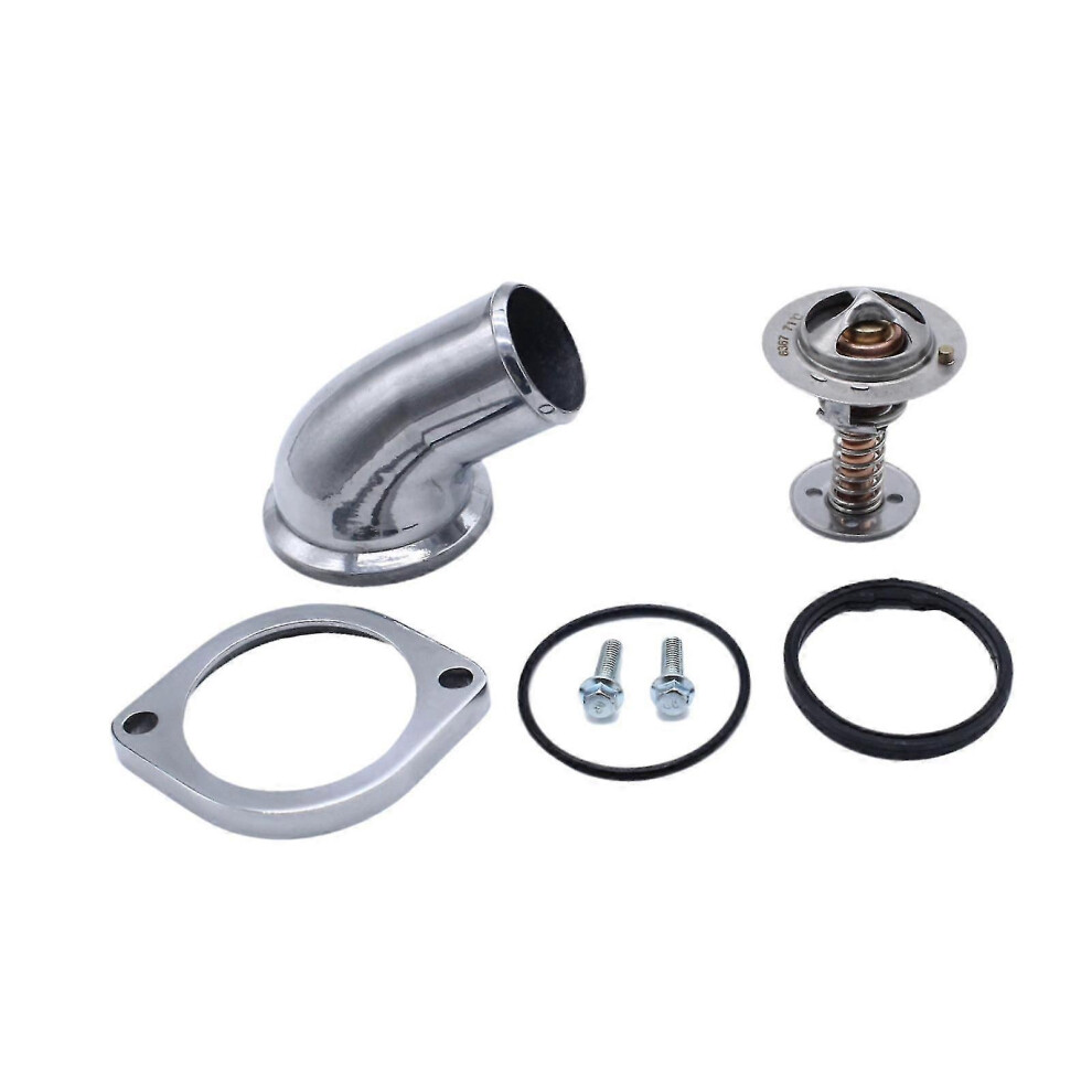 Kikidex (As Show, One Size) Swivel Water Neck Housing And Thermostat Kit Accessory For Chevy Ls Ls1