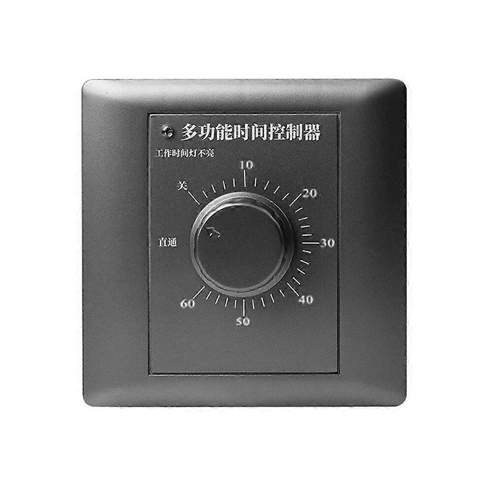 Kikidex (60 Minutes, ) Ac 220V Timer Switch Control Pump Mechanical Countdown Control Interruptor White