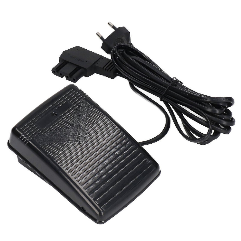 Kikidex (As Show, One Size) 3 Hole 4 Cores Sewing Machine Foot Pedal With Power Cord Eu Plug 220V