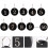 50Pcs Siffer Ringar Akryl Nyckellapp För Hotell 1