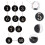 50Pcs Siffer Ringar Akryl Nyckellapp För Hotell 4