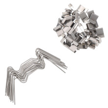 100Pcs Växthus Glasläggnings W-Trådklämma Fixeringsklämma