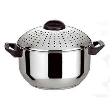 (As show, One size) Stainless Steel Noodle Pot Strainer Insert Stock Pot Pasta Stock Pot With Lid For Cookware Stainless Steel 16cm-Good