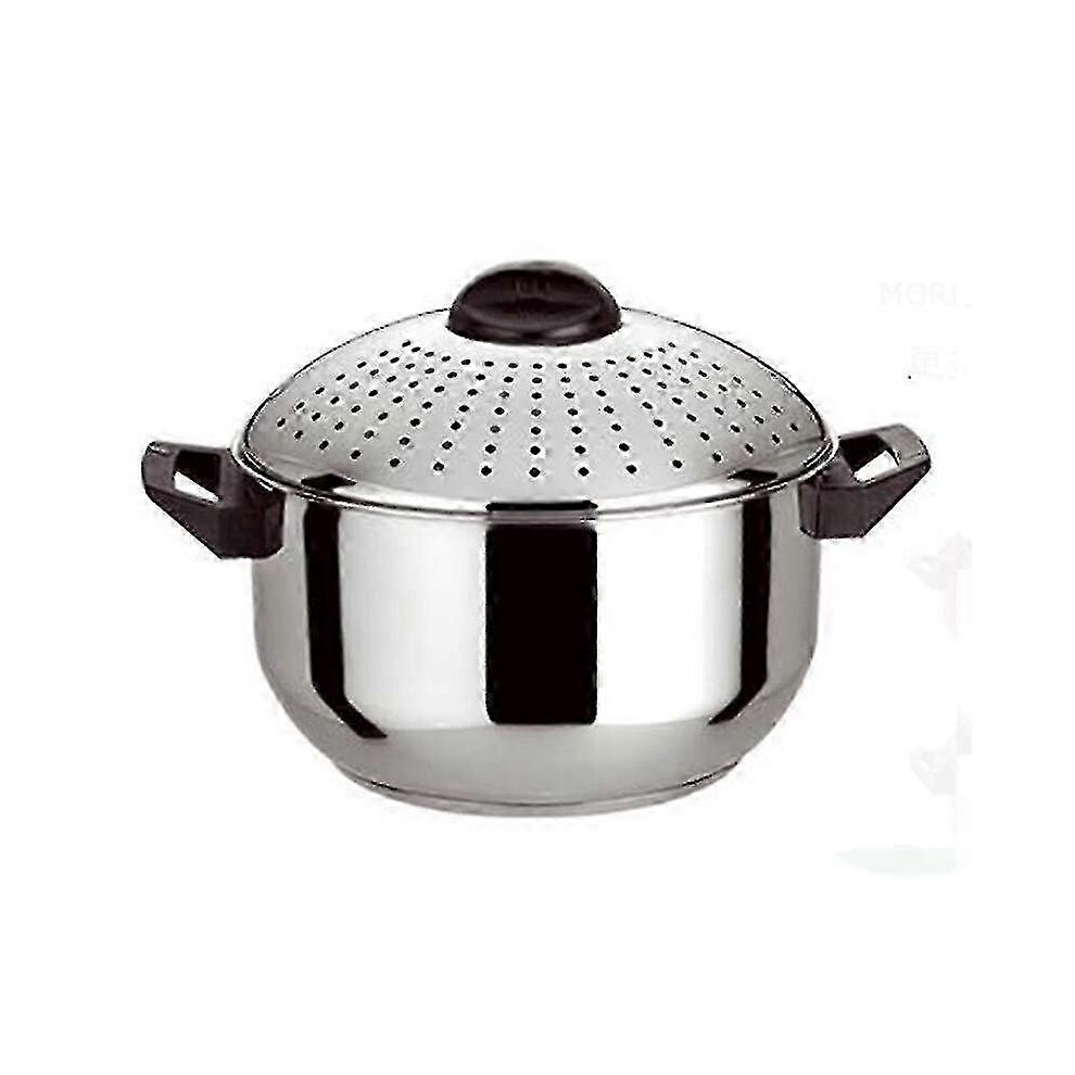 Kikidex (As Show, One Size) Stainless Steel Noodle Pot Strainer Insert Stock Pot Pasta Stock Pot With Lid For Cookware Stainless Steel 16Cm-Good