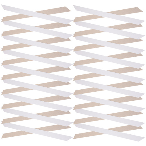 100Pcs Skjortkrage Stöd Papperskrage Fäststavar