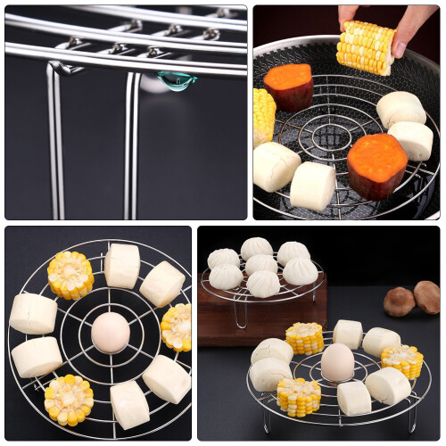 1Pièces Support De Cuisson En Acier Inoxydable Antidérapant Argenté 1