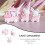 1Set Mini Bunny Cake Decoratie PVC Schattig En Compact 11