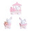 1Set Mini Bunny Cake Decoratie PVC Schattig En Compact 4