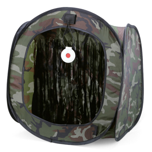 Camouflage Portabelt Mål Tält Avtagbart Vikbart Sländskjutnings
