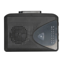 Retro-Kassetten-Player Stereo mit Radio, tragbar, Schwarzstil
