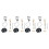 Motorcycle Carb Rebuild Kit for V-MAX 1200 1985-2000, 4 Sets 6