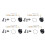 Motorcycle Carb Rebuild Kit for V-MAX 1200 1985-2000, 4 Sets 16