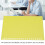 Yellow A5 20-Hole PP Binding Sheets 50Pcs Matte Presentation Covers 9