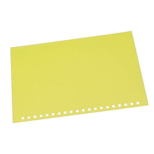 Yellow A5 20-Hole PP Binding Sheets 50Pcs Matte Presentation Covers 2