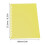 Yellow A5 20-Hole PP Binding Sheets 50Pcs Matte Presentation Covers 12