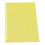 Yellow A5 20-Hole PP Binding Sheets 50Pcs Matte Presentation Covers 10