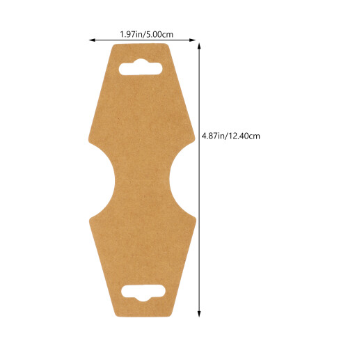 100 Pcs Armbandsdisplaykort Av Kraftpapper Handgjorda Kort 1