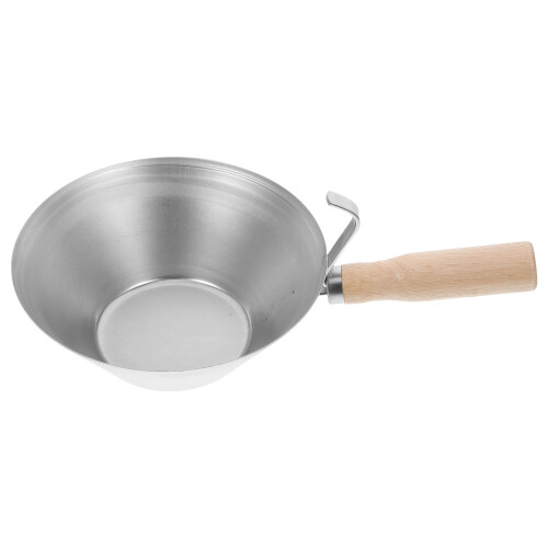 Heavy Duty Muddpan Med Trähandschak För Gipsskivor Putsskurna