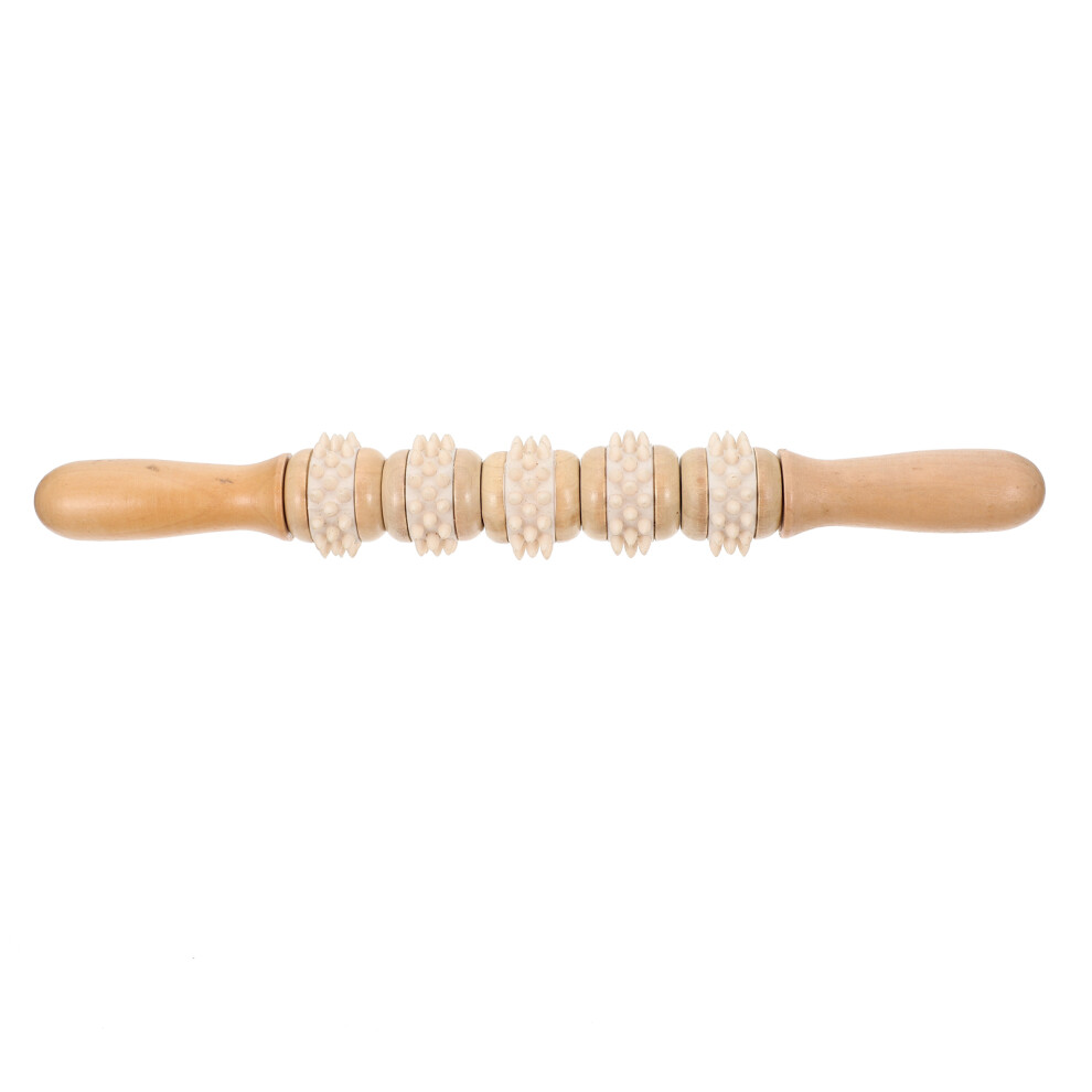 Artibetter Wooden Roller Massager Acupoint Massage Stick For Body Relief