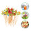 100Pcs Rose Cocktailspettar För Förrätter 3