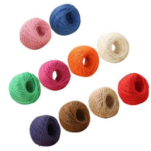 10St 25M Lång 2Mm Tjock Tråd För DIY Vävning Decor