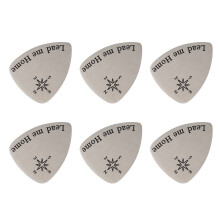 6St Zilveren Gitaar Picks Van Titanium Staal Voor Ukulele