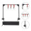 1 Set Aluminiumlegering Camping Förvaringsstativ Svart 8